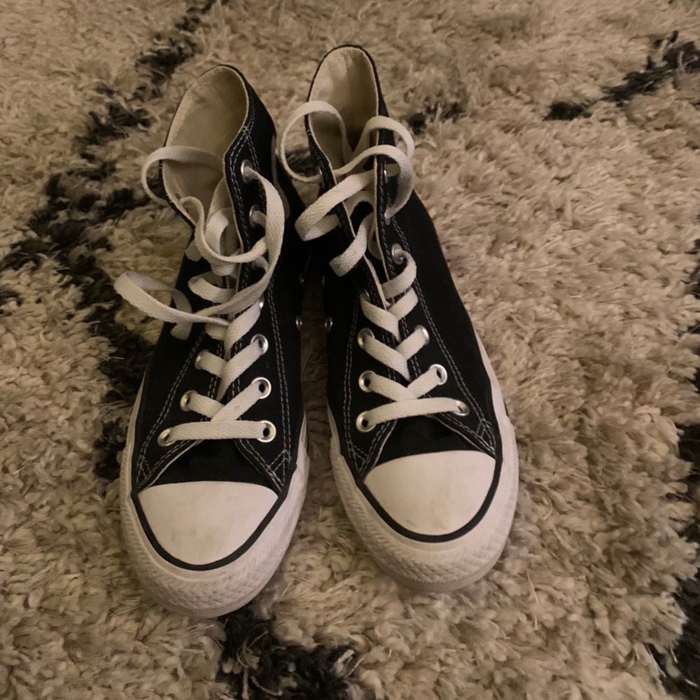 black high top converse